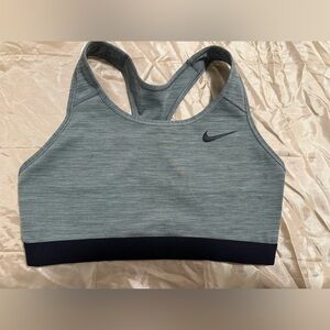 Nike Women's Gray and Black Sports Bra